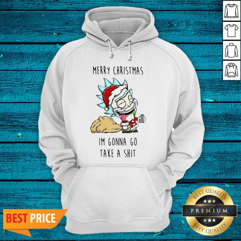 Cute Santa Rick Merry Christmas I'M Gonna Go Take A Shit Shirt