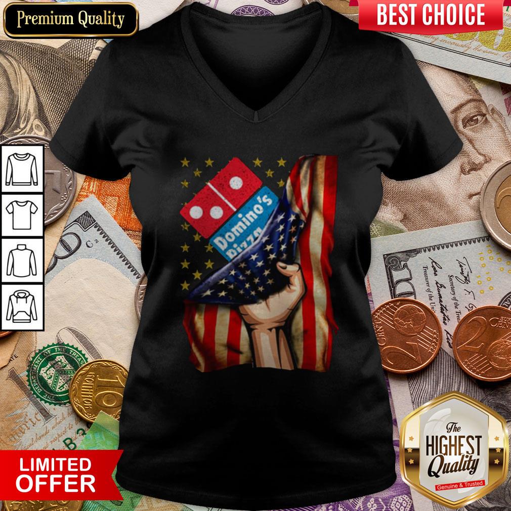Domino'S Pizza American Flag T-Shirt