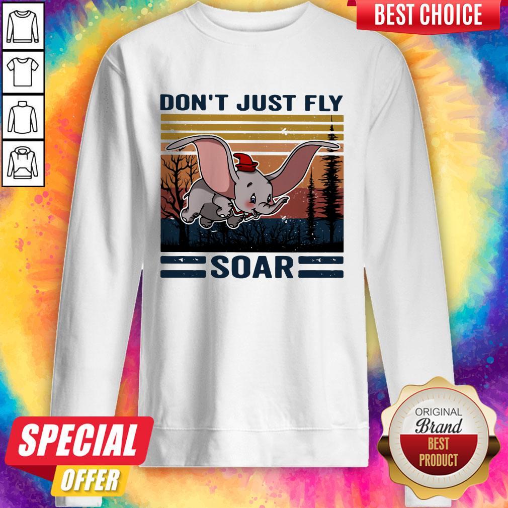 Funny Elefant Don’t Just Fly Soar Vintage Shirt