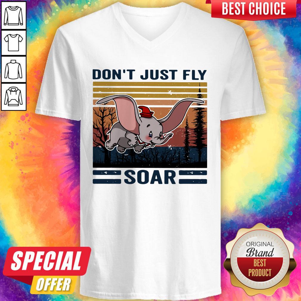 Funny Elefant Don’t Just Fly Soar Vintage Shirt