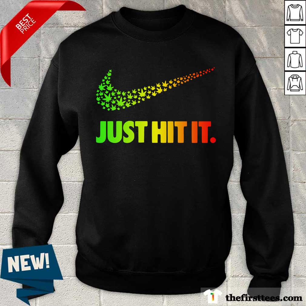 Funny Nightmare Before Coffee Shirt420 Weed Nike Just Hit It Shirt