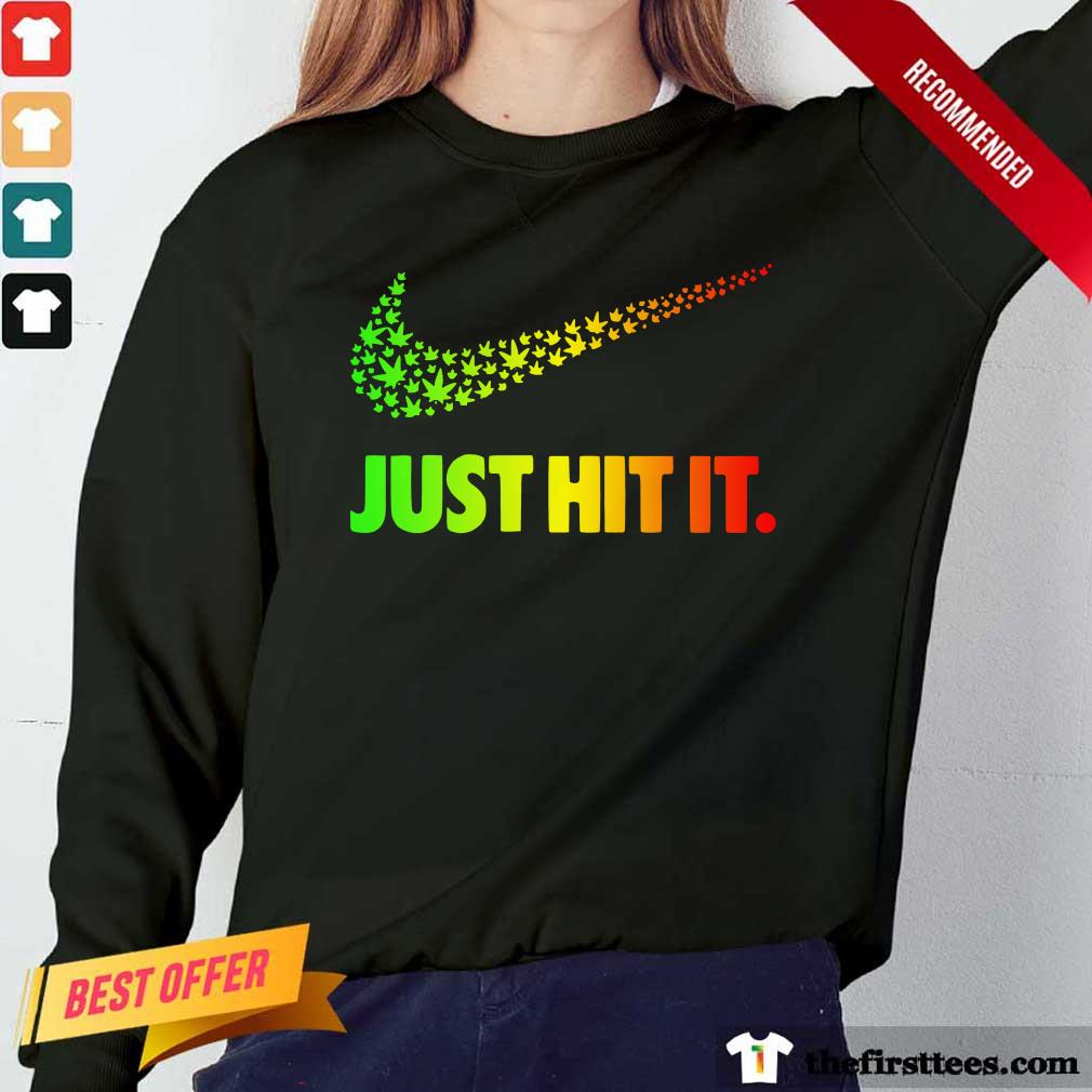 Funny Nightmare Before Coffee Shirt420 Weed Nike Just Hit It Shirt