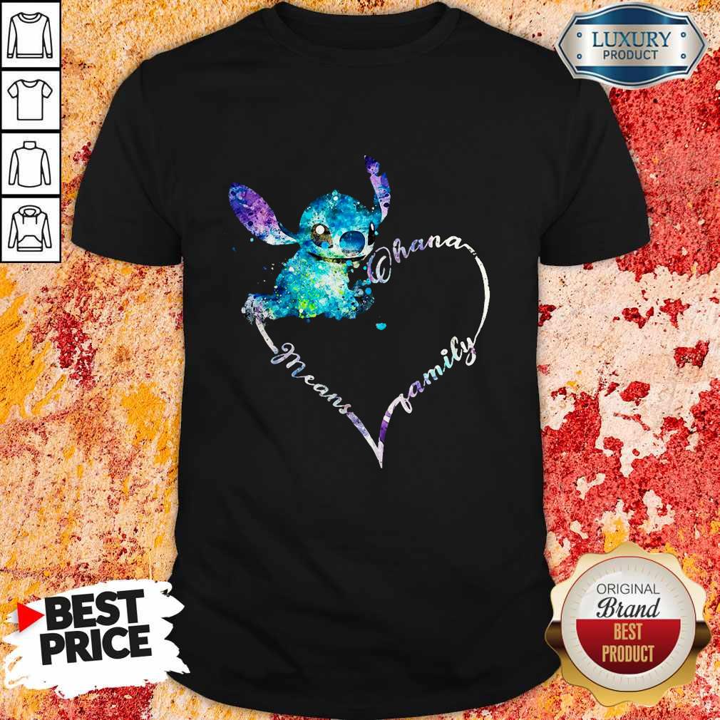 Good Stitch Ohana Mean Family Heart Shirt