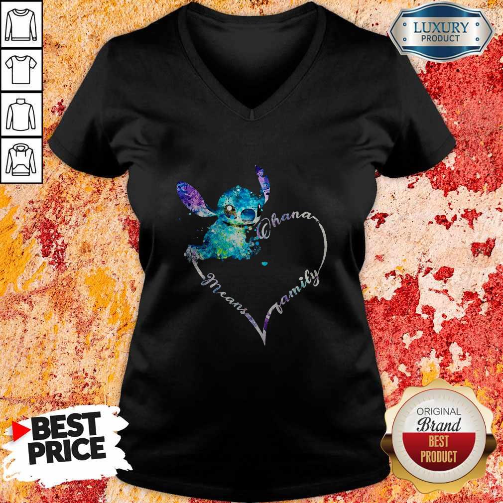 Good Stitch Ohana Mean Family Heart Shirt