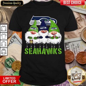 Happy Gnomies Seattle Seahawks Christmas Shirt