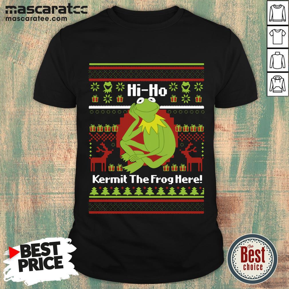 Hi Ho Kermit The Frog Here Christmas Shirt