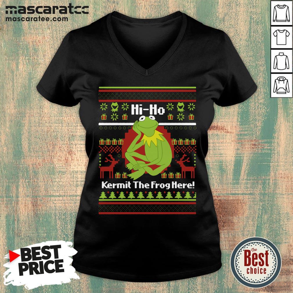 Hi Ho Kermit The Frog Here Christmas Shirt