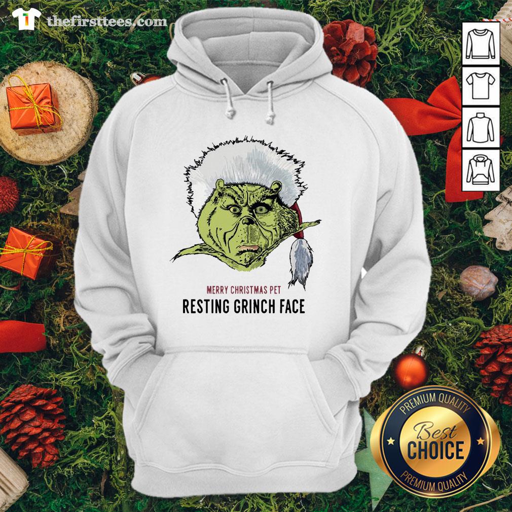 Funny Merry Christmas Pet Resting Grinch Face Shirt