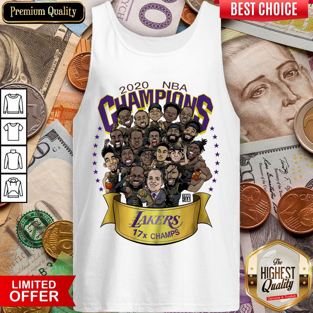 Hot 2020 NBA Champions Los Angeles Lakers 17 Champs Cartoon Shirt