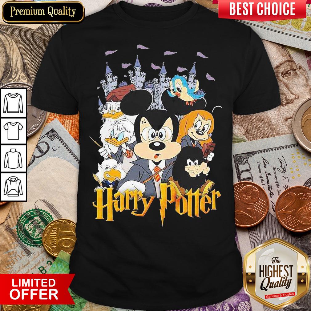 Hot Mickey Mouse And Duck Donald Harry Potter Shirt