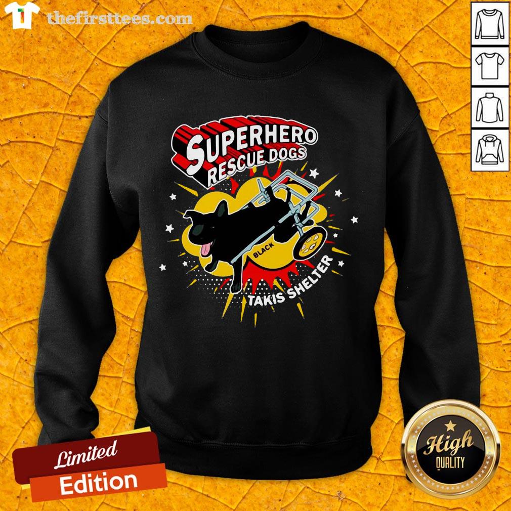 Hot Superhero Rescue Dogs Takis Shelter Featuring Black Shirt