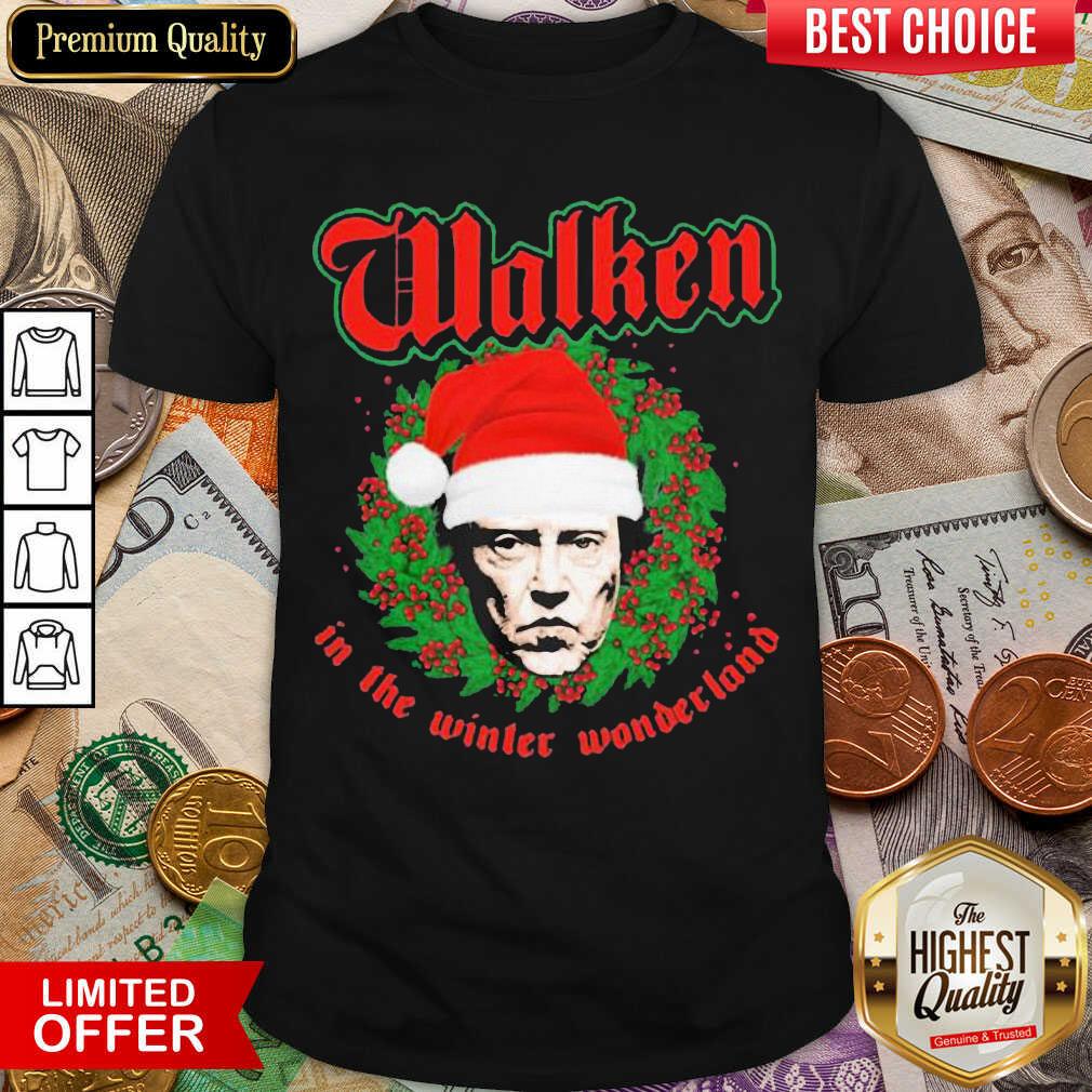 Hot Walken In The Winter Wonderland Christopher Walken Christmas Shirt