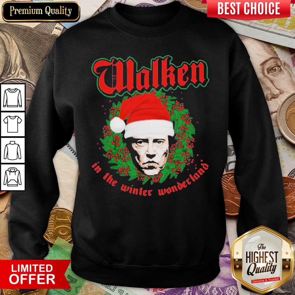 Hot Walken In The Winter Wonderland Christopher Walken Christmas Shirt