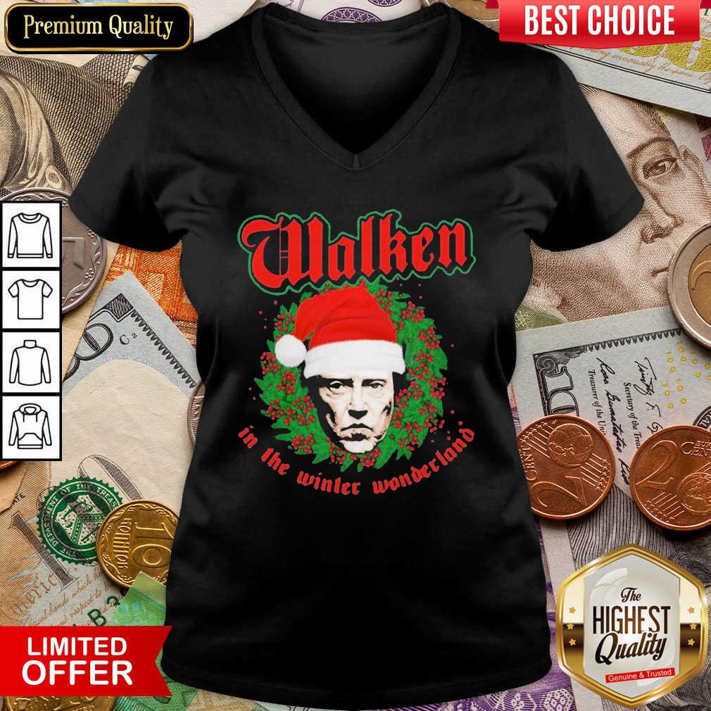 Hot Walken In The Winter Wonderland Christopher Walken Christmas Shirt