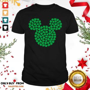 Cool Mickey Mouse Green Four Leaf Clover Shamrock St Patrick's Shirt