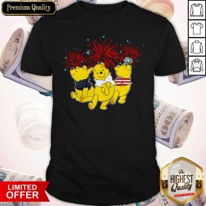 Pooh Disney Happy The 4th Of July Merica American Flag Independence Day Shirt