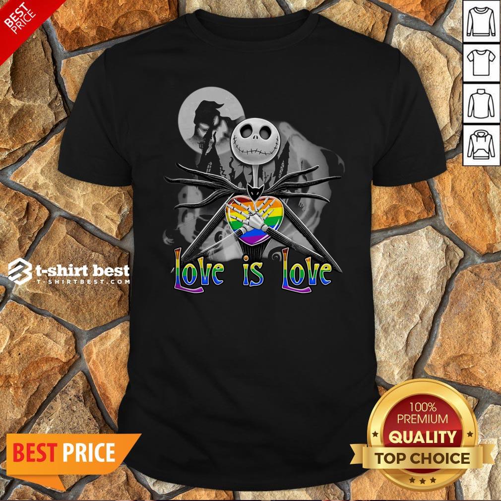 Jack Skellington LGBT Pride Love Is Love Shirt