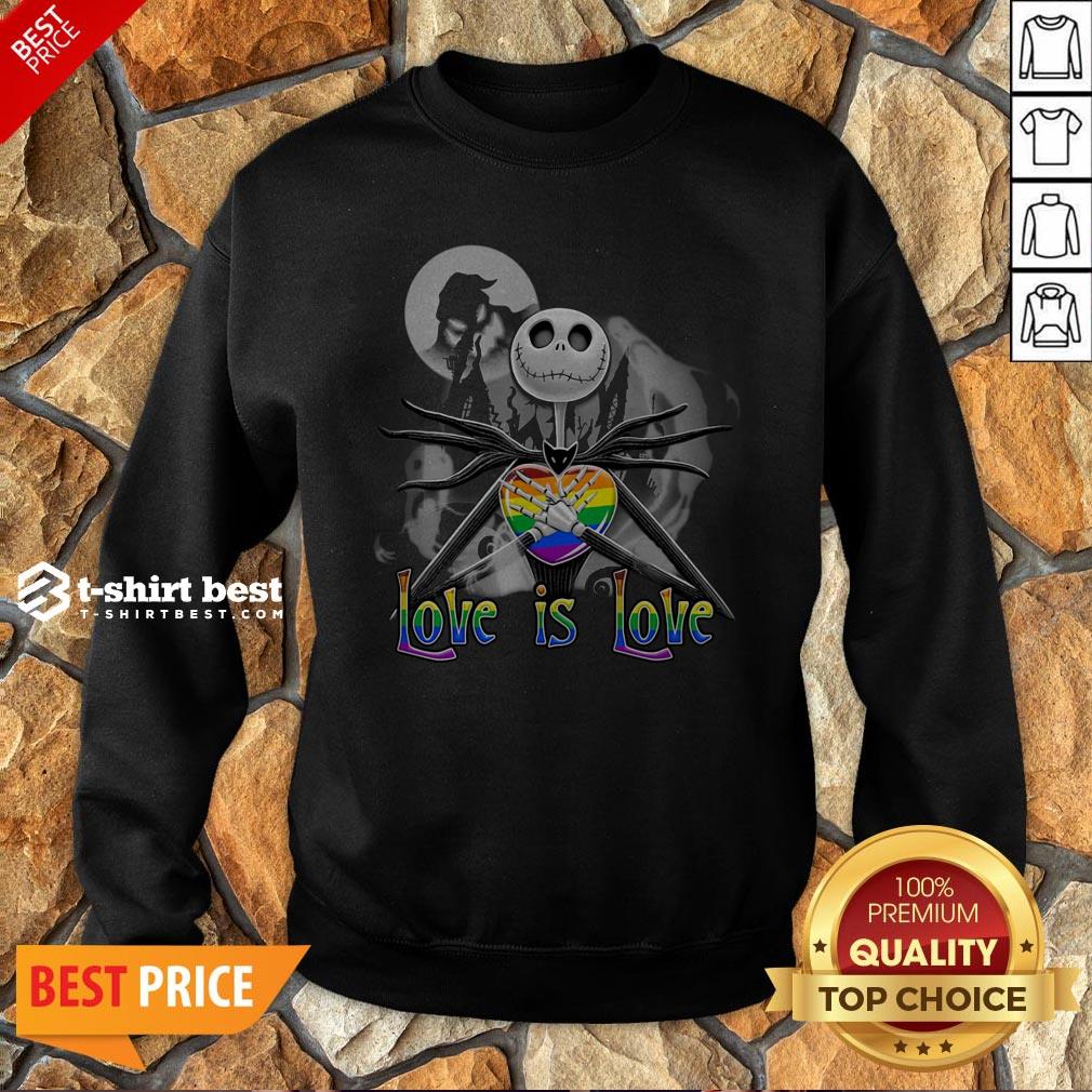 Jack Skellington LGBT Pride Love Is Love Shirt