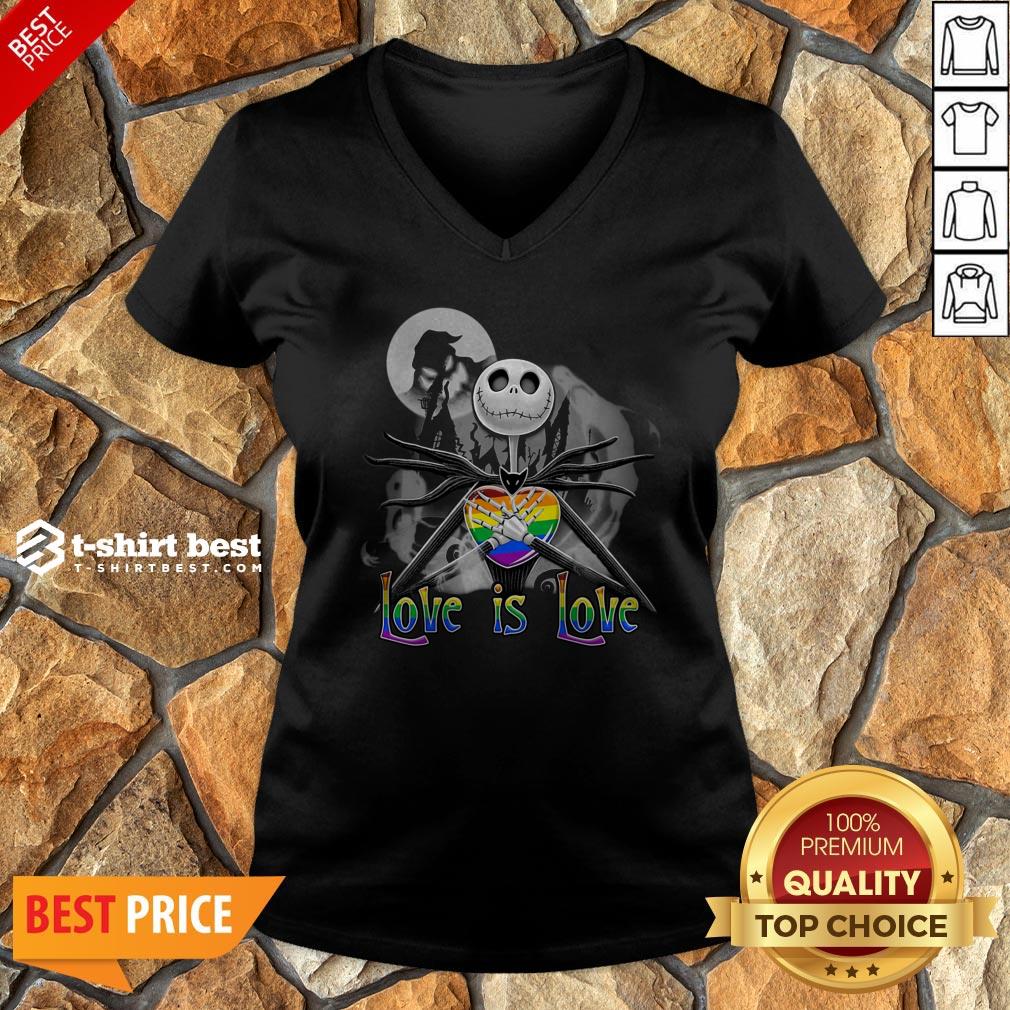 Jack Skellington LGBT Pride Love Is Love Shirt