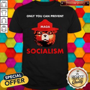 Pretty Maga Bear Only You Can Prevent Socialism Shirt