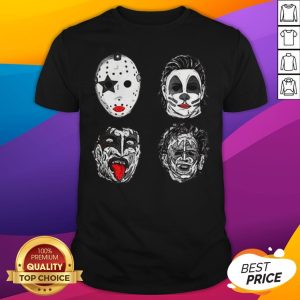 Top Horror Movie Character Faces Halloween Shirt