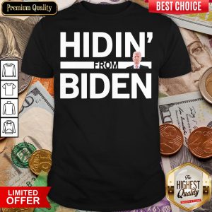 Hot Hiding From Biden 2020 Election Funny Campaign Toddler Kids Girl Boy Shirt
