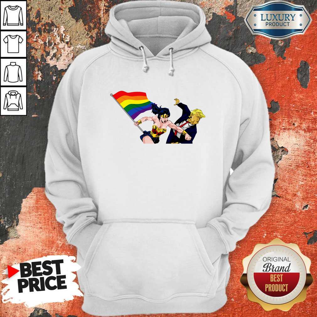 LGBT Wonder Woman Punch Trump Shirt