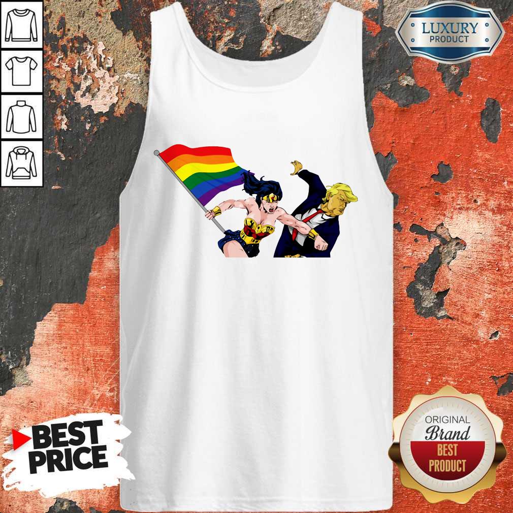 LGBT Wonder Woman Punch Trump Shirt