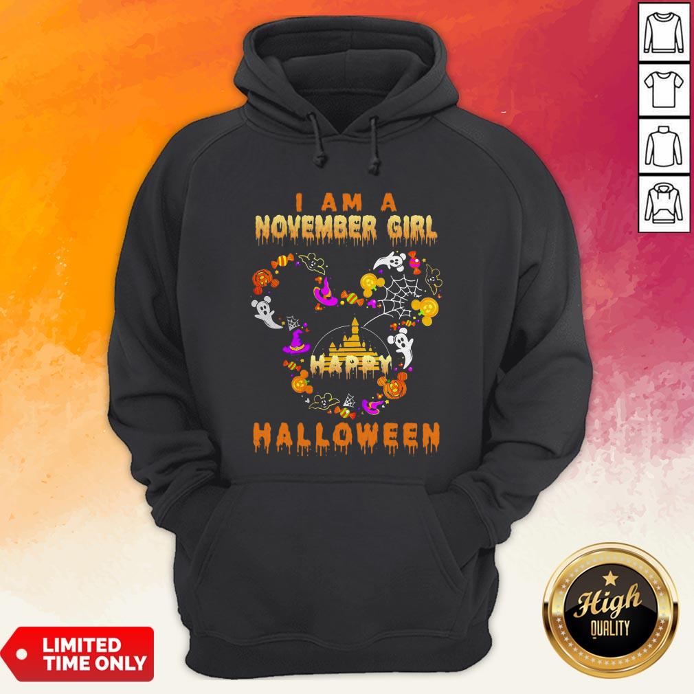 Mickey Mouse Disney I Am A November Girl Happy Halloween 2020 Shirt