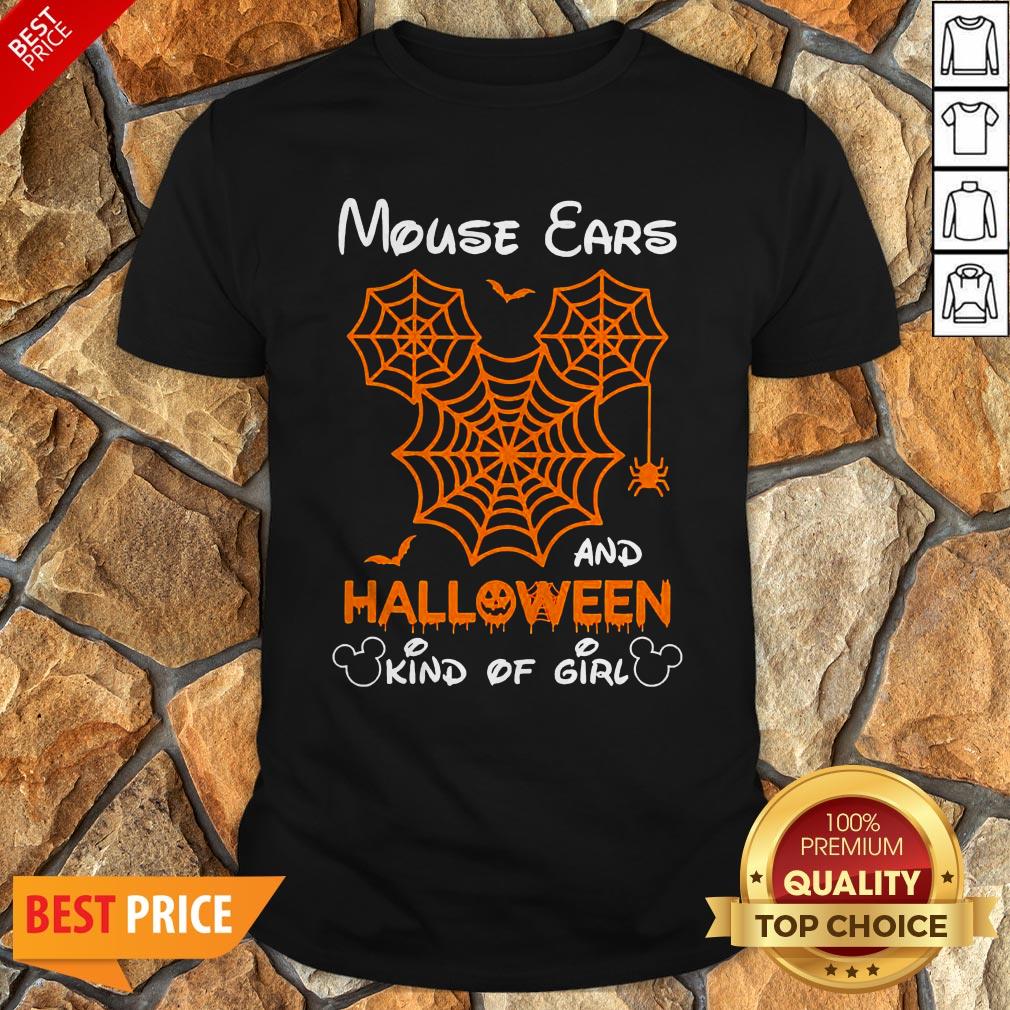 Mickey Mouse Ears And Halloween Kind Of Girls Shirt