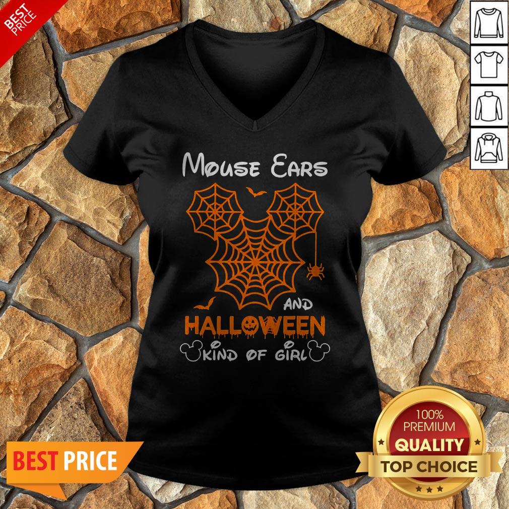 Mickey Mouse Ears And Halloween Kind Of Girls Shirt