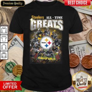 Hot Pittsburgh Steelers Team Football All Time Greats Signatures Shirt