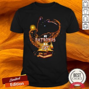My Patronus Is A Cat Witch Pumpkin Halloween Shirt