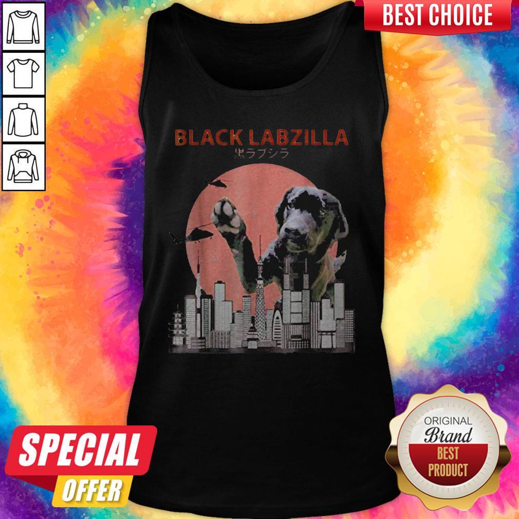 Nice Labrador Retriever Black Labzilla Shirt