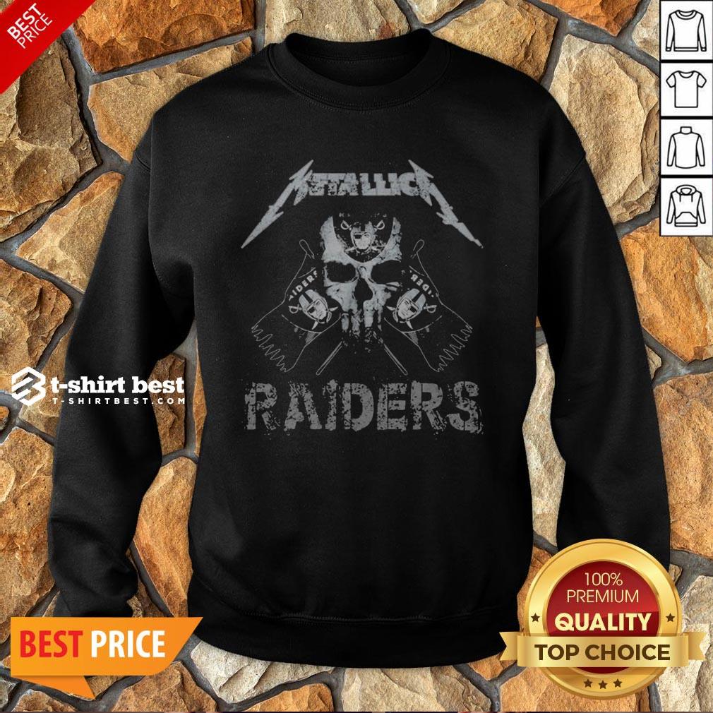 Nice Skull Metallica Oklahoma Raiders Shirt
