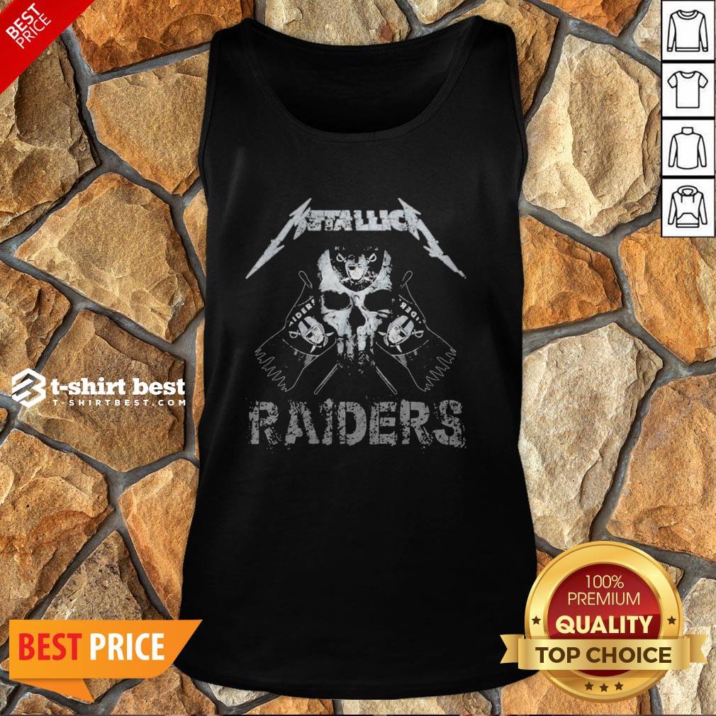 Nice Skull Metallica Oklahoma Raiders Shirt
