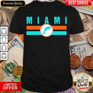 Nice MIA Miami Local Standard MIA Retro Dolphin Miami FL Shirt