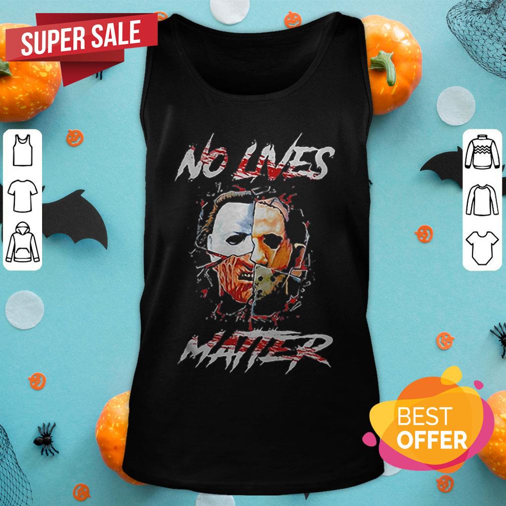 No Lives Matter Scary Horror Movies Character Halloween Shirt