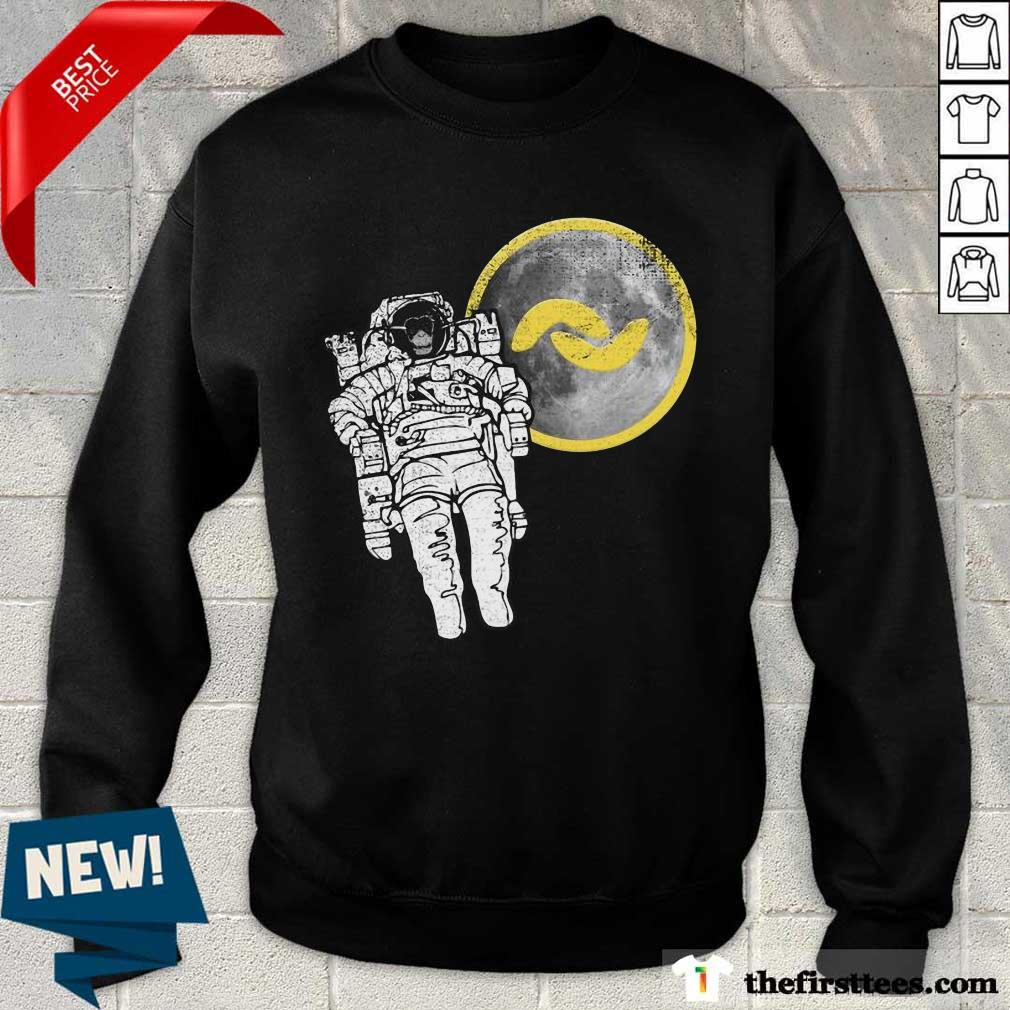 Official Banano Monkey Astronaut To The Moon Pullover Shirt