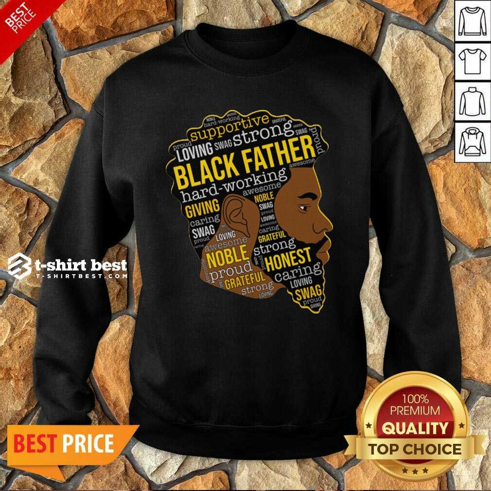 Official Black Father Giving Working Shirt