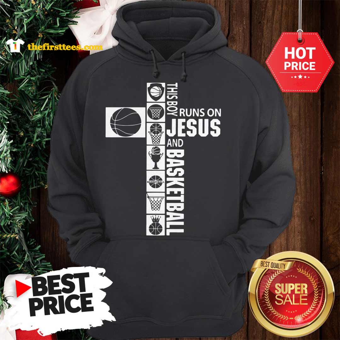 Official Hot Very This Boy Runs On Jesus And Basketball Shirt