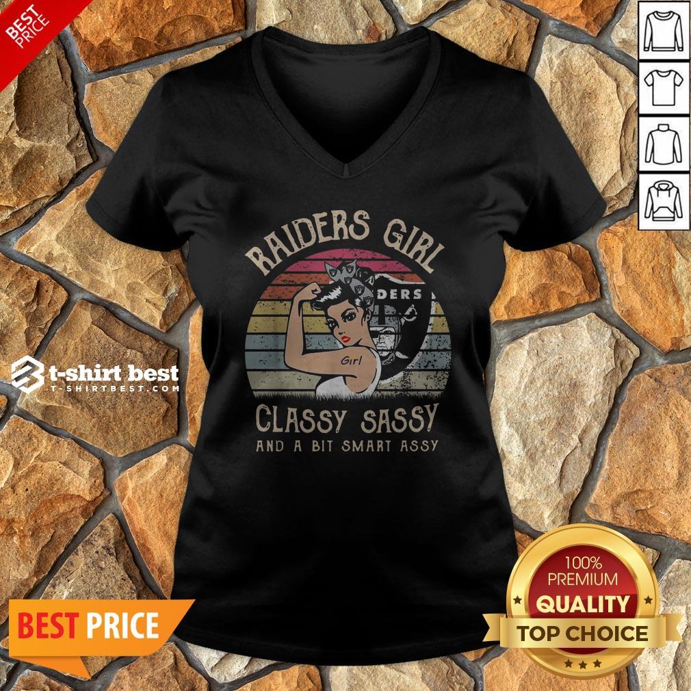 Oklahoma Raiders Girl Classy Sassy And A Bit Smart Assy Vintage Retro Shirt