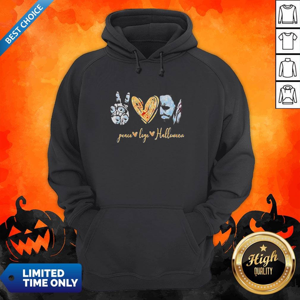 Peace Love Halloween Michael Myers Shirt