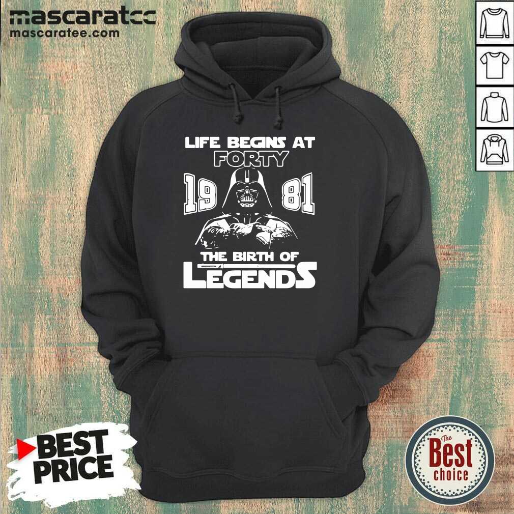 Perfect Darth Vader Life Begins At Forty 1981 The Birth Of Legends Shirt