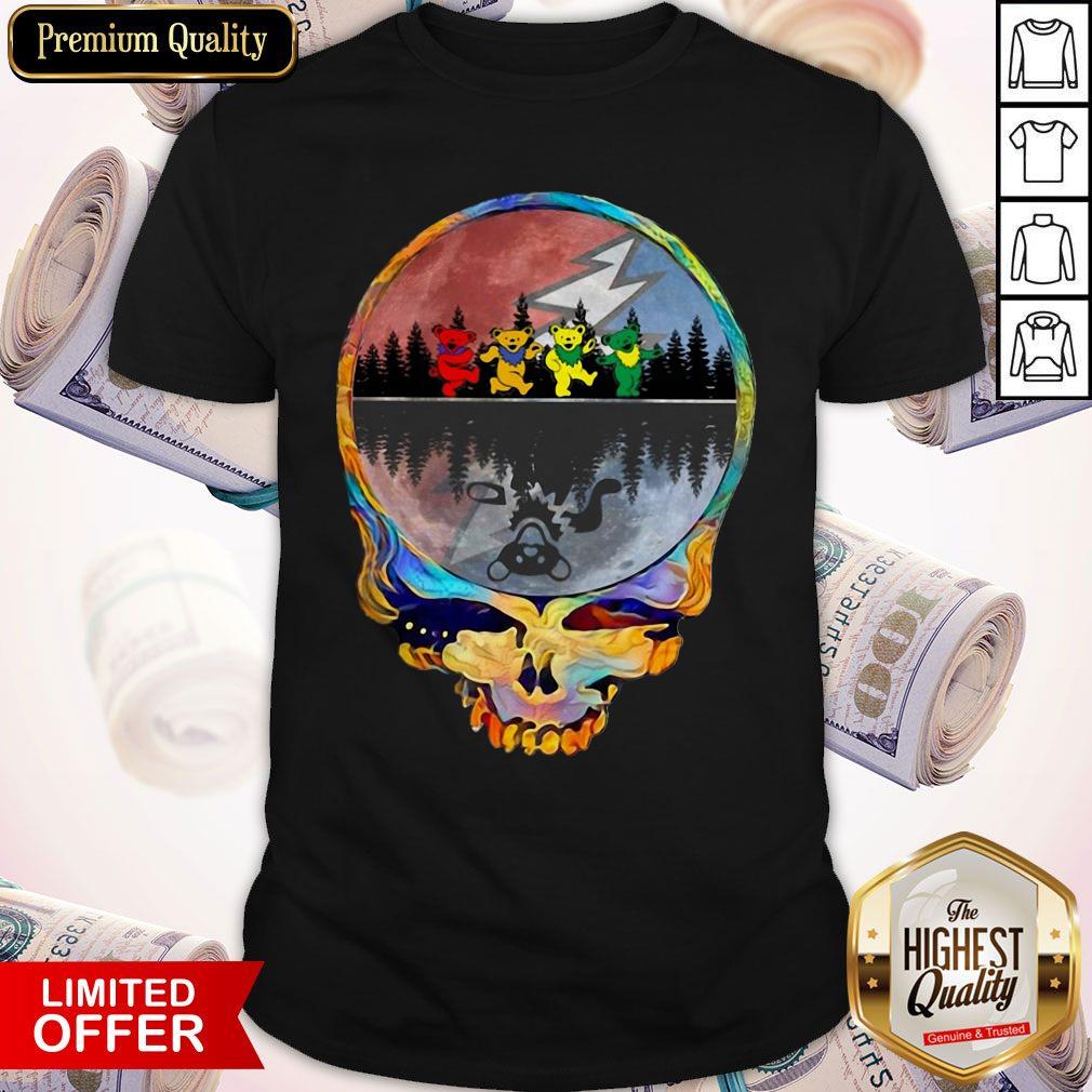 Perfect Grateful Dead Bear Skull Shirt