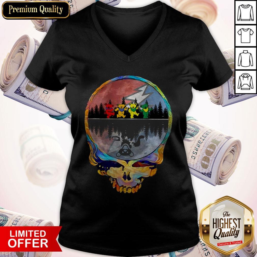 Perfect Grateful Dead Bear Skull Shirt