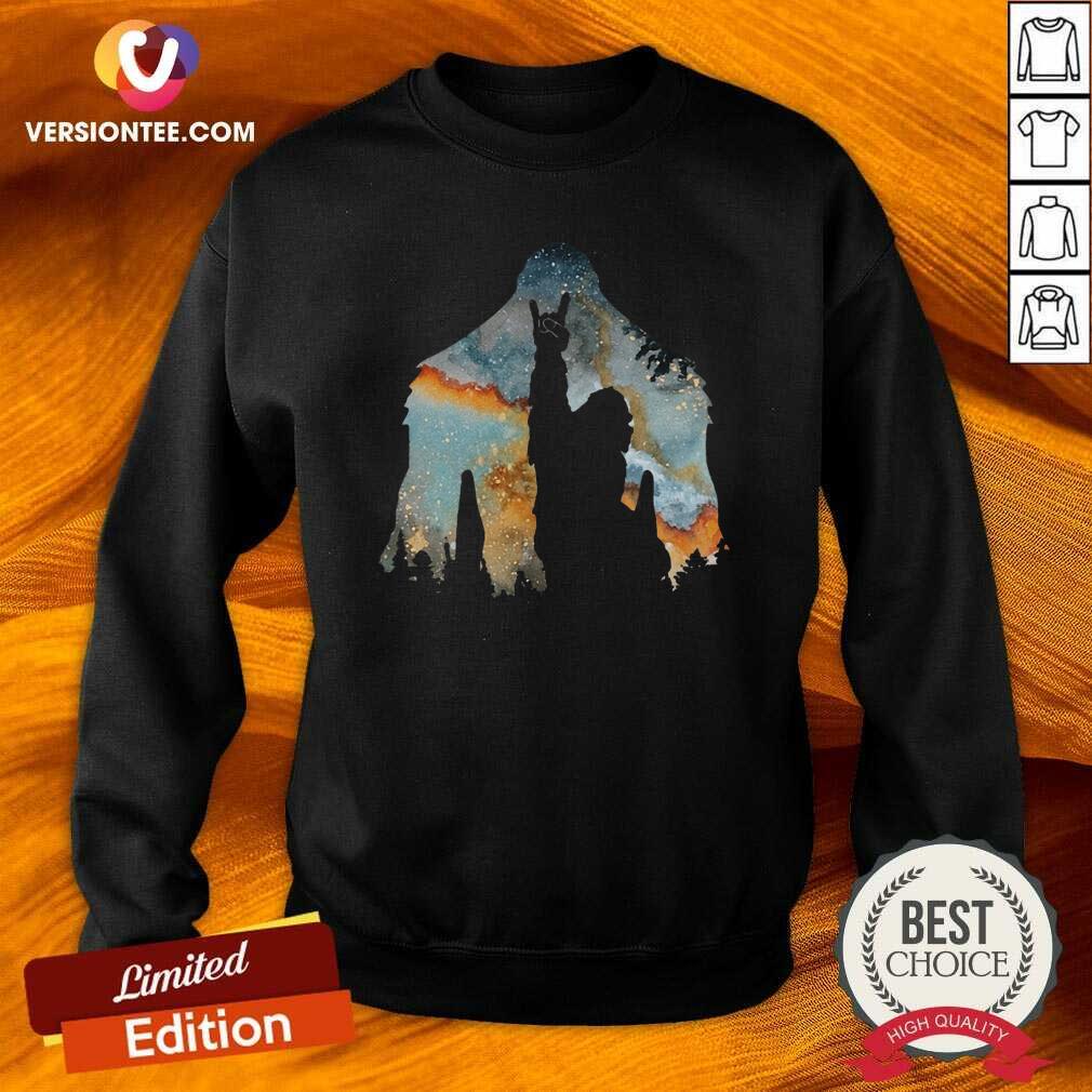 Pretty Bigfoot Rock And Roll Shirt