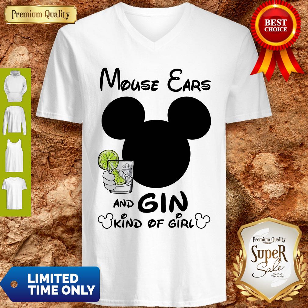 Pretty Mouse Ears And Gin Kind Of Girl Shirt