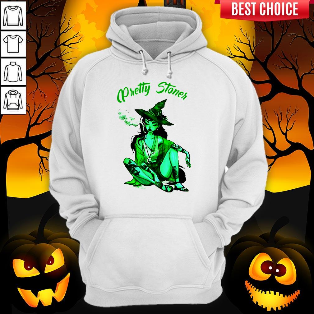 Pretty Stoner Witch Weed Halloween Shirt