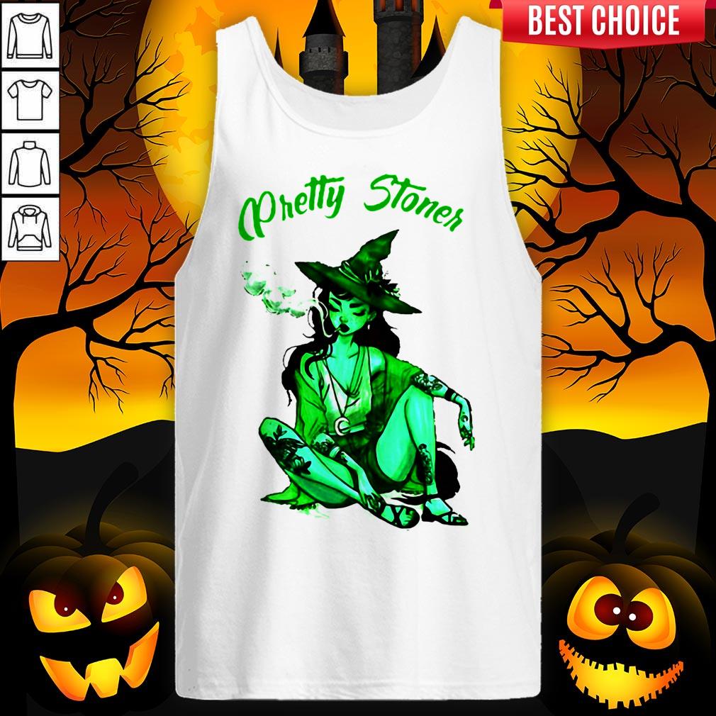Pretty Stoner Witch Weed Halloween Shirt
